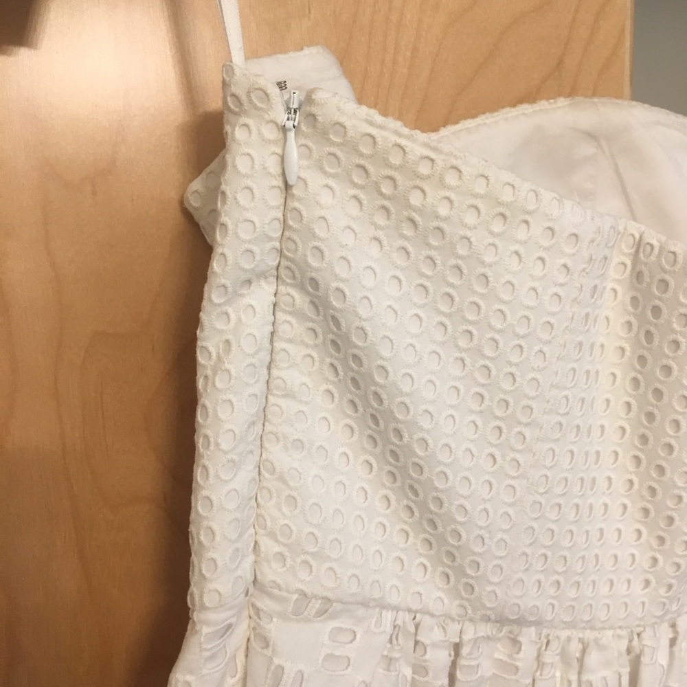 Strapless Middi Eyelet Dress from Tibi - Picture 3 of 5